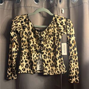 Pacsun cheetah blouse